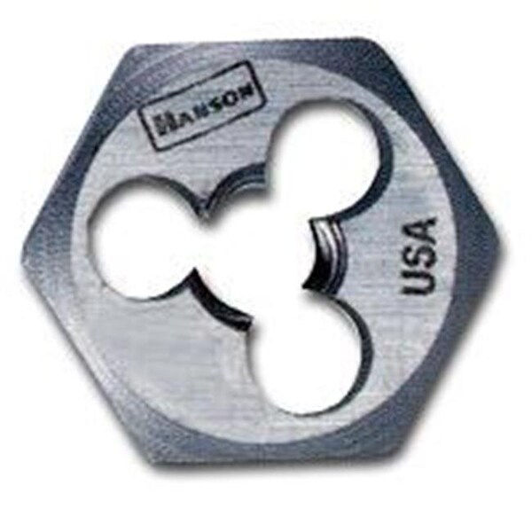 Hanson Hanson HAN6949 High Carbon Steel Hexagon 1-7/16 Inch Across Flat Die 14mm-1.25 HAN6949 - main